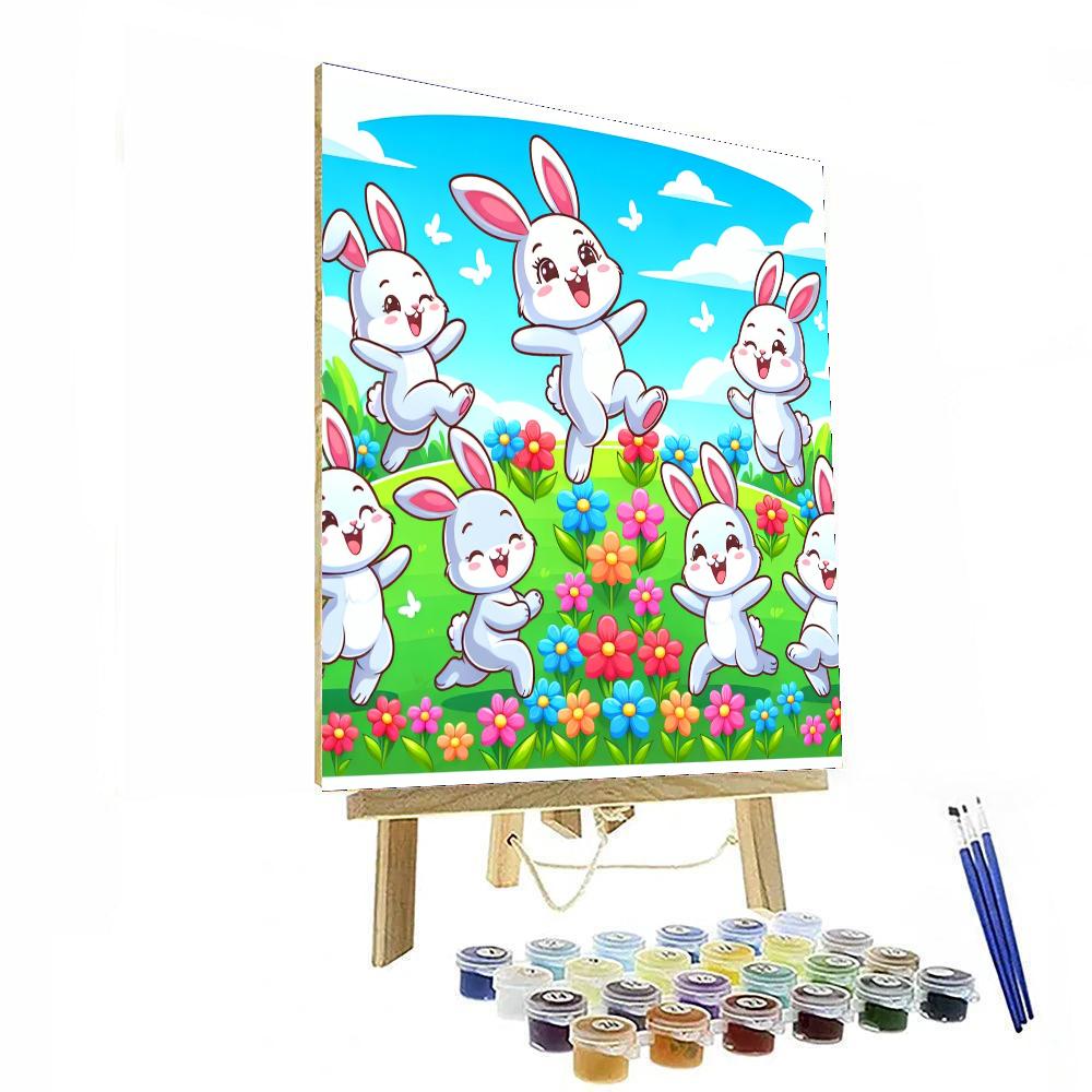 Dancing Bunnies Paint By Numbers