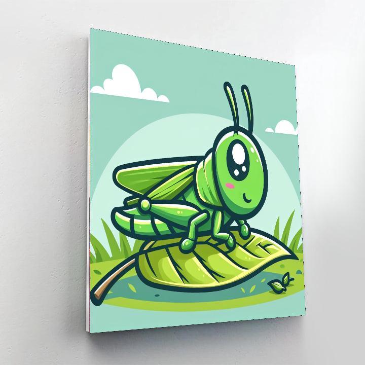 Gallant Grasshopper Numbered Painting Kits