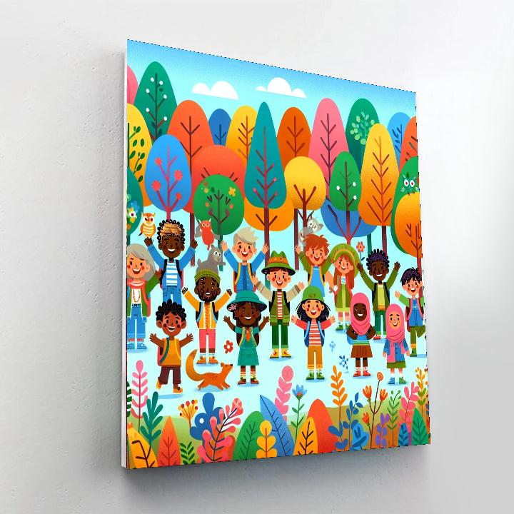 Adventures In The Magical Forest DIY Paint By Numbers