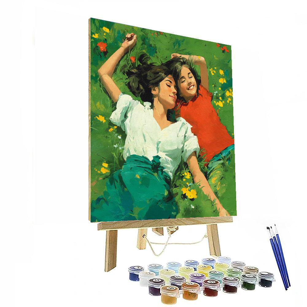 Mother And Child In A Field Of Dreams Paint By Number