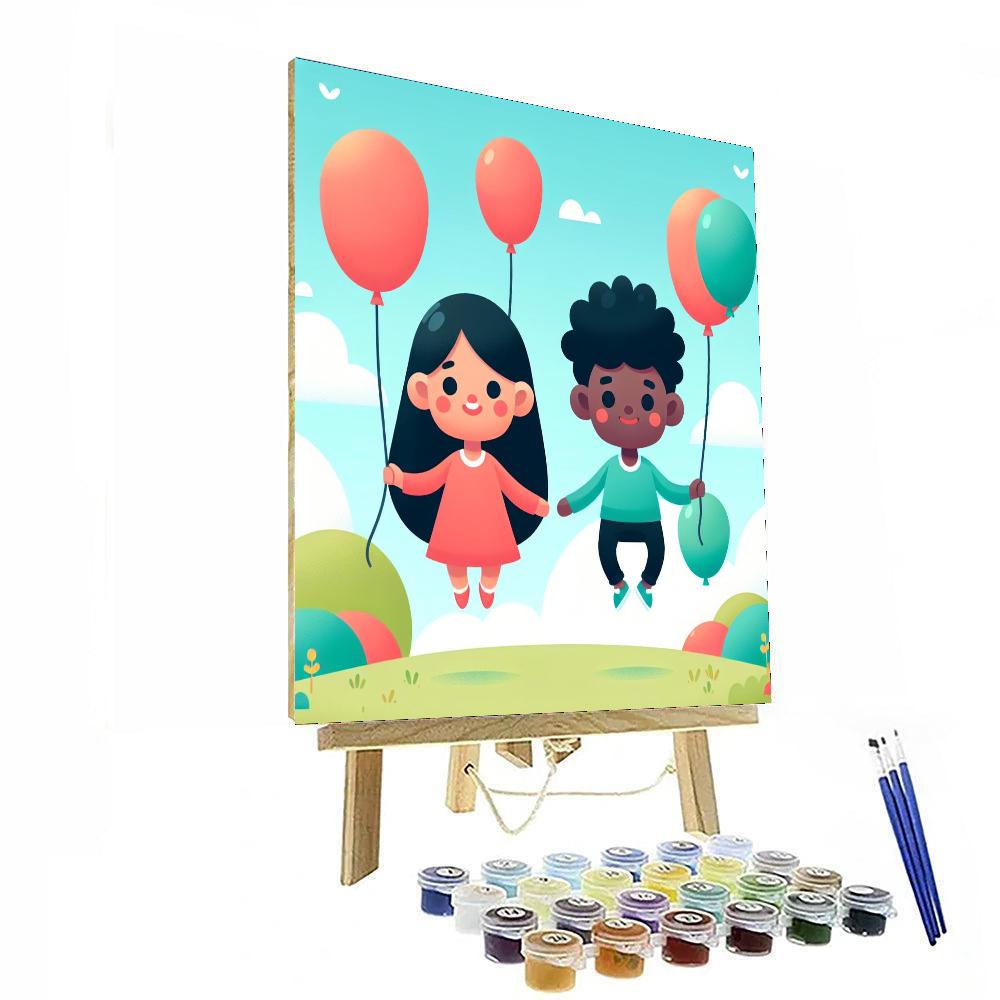 Balloon Fiesta Fantasy Painting By Numbers Kit