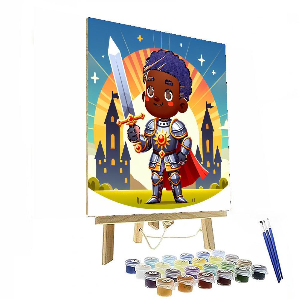 Knight's Courageous Quest Paint By Numbers