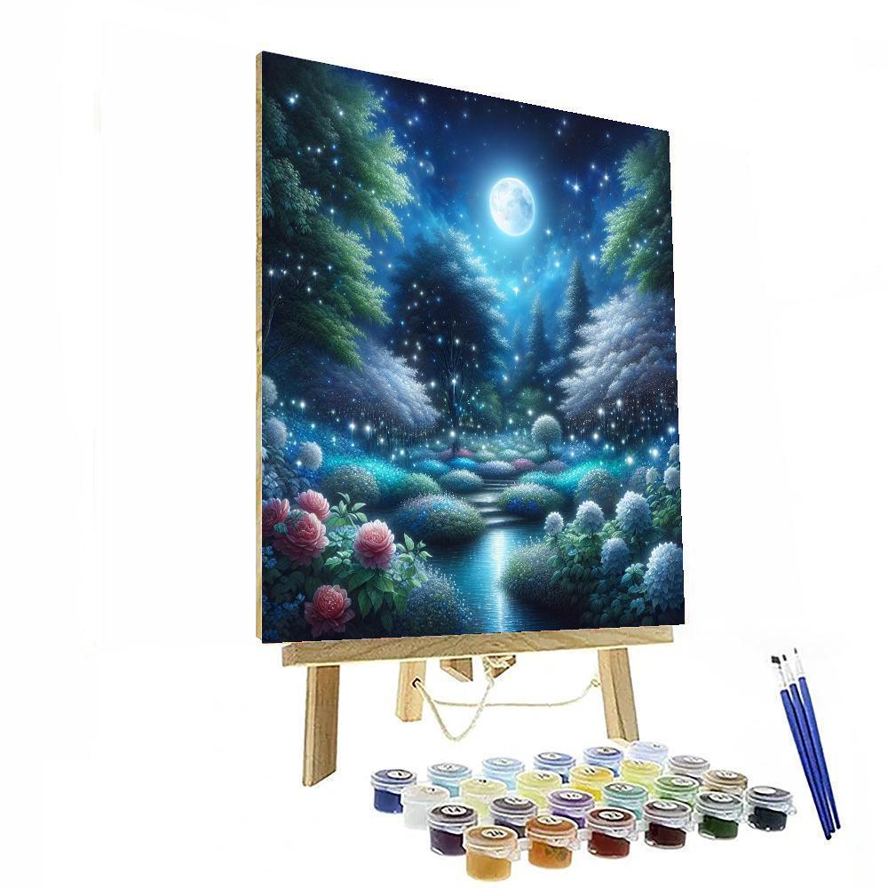 Starlit Enchanted Garden Painting By Numbers Kit