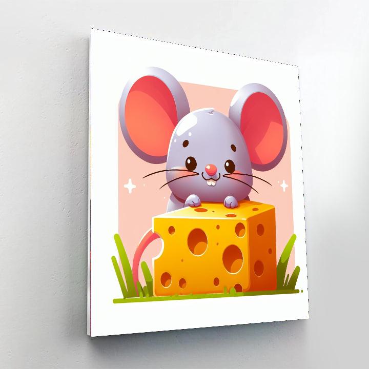 Charming Little Mouse DIY Paint By Numbers