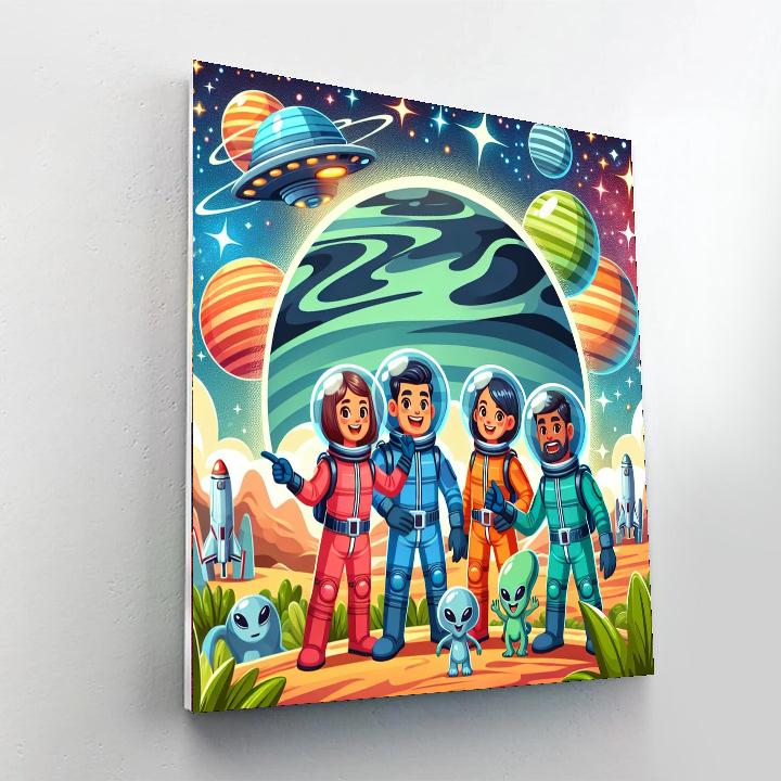 Galaxy Pioneers Number Painting