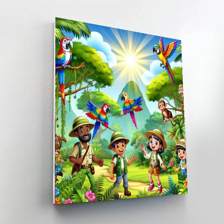 Jungle Expedition For Little Explorers Numbered Painting Kits