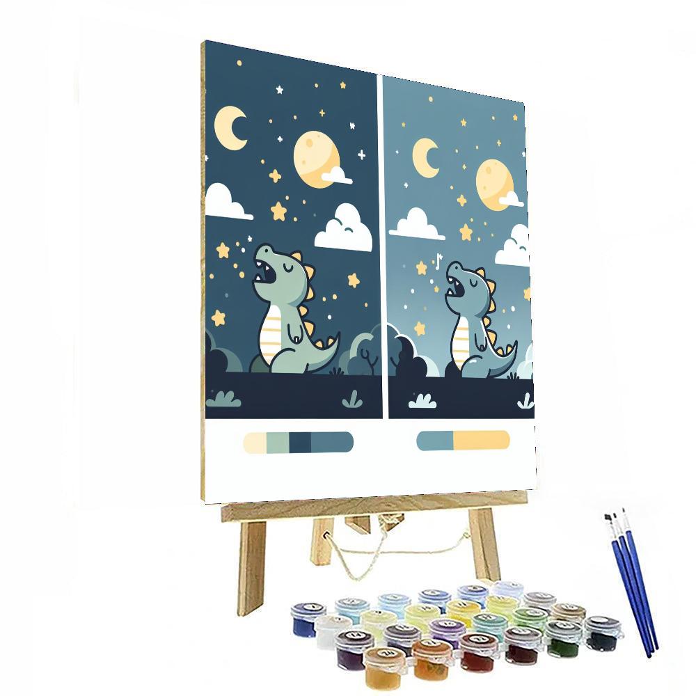 Dreamy Dragon Lullaby Paint By Numbers Art