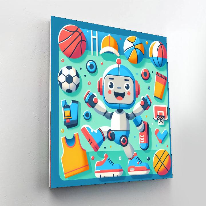 Sporty Robot Paint By Numbers Kits