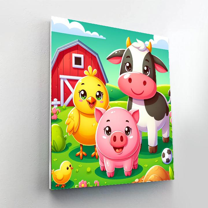 Chirpy Chick's Farmyard Paint By Numbers Kits