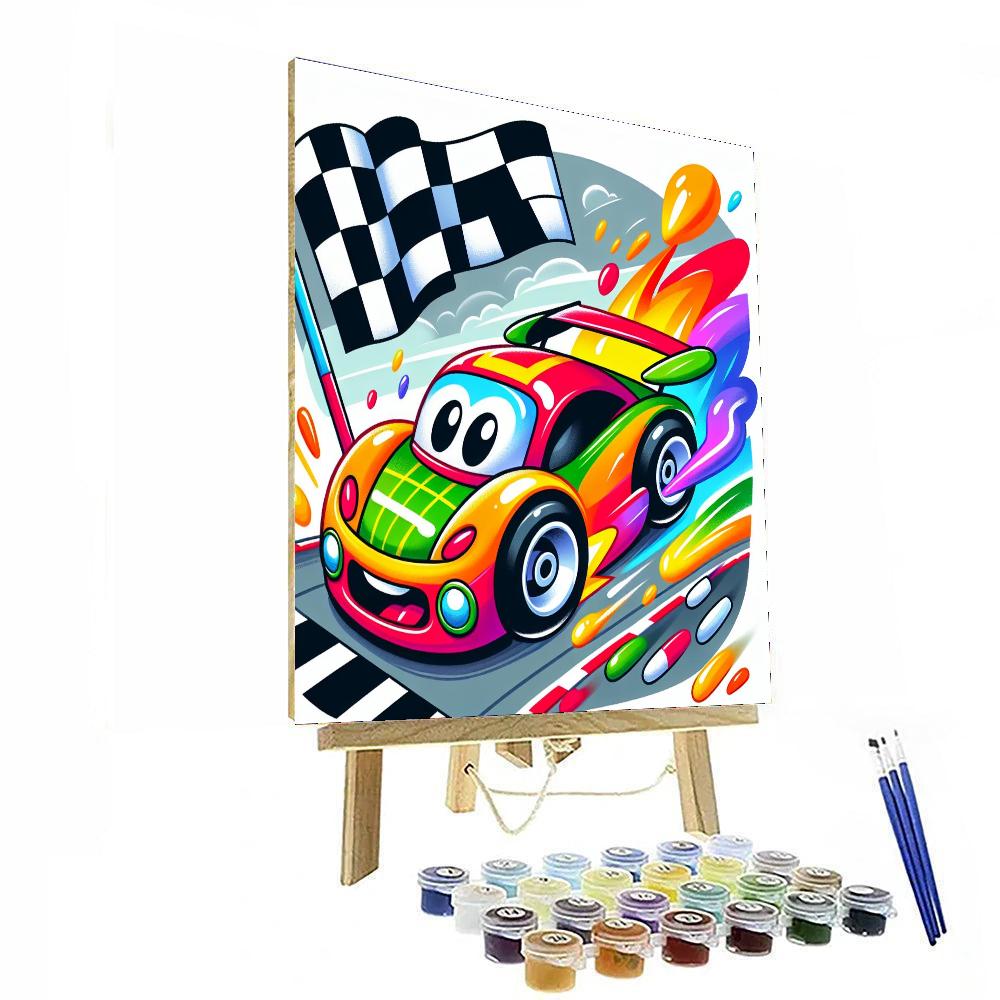 Exciting Racing Car Numbered Painting Kits