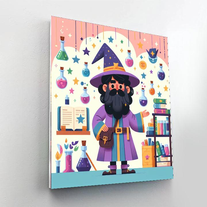 Fantasy Wizard's Workshop DIY Paint By Numbers