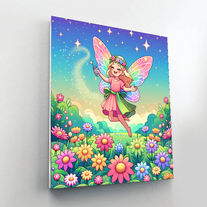 Sparkly Fairy Dust Paint By Numbers Art