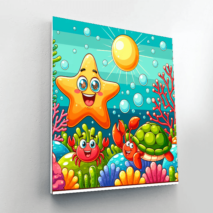 Silly Sea Creatures Paint By Number
