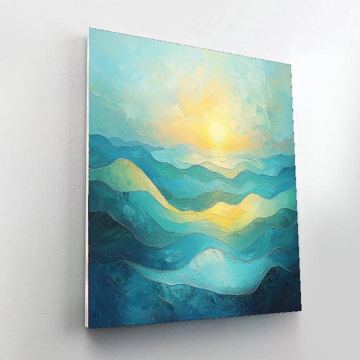 Salvador Dali Inspired Abstract Wave Of Emotions  Numbered Painting Kits