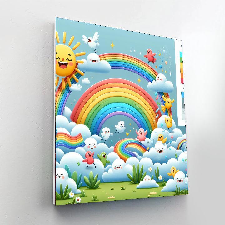 Adventure In Rainbow Land Paint By Number