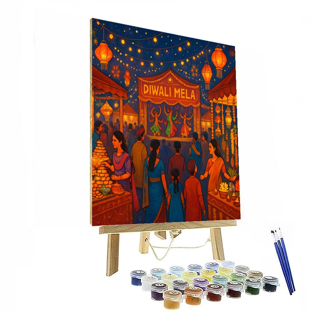Diwali Mela Painting Number Kit