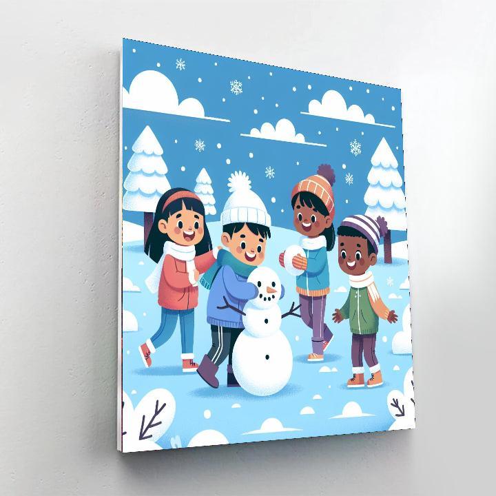 Wonderful Winter Wonderland DIY Paint By Numbers