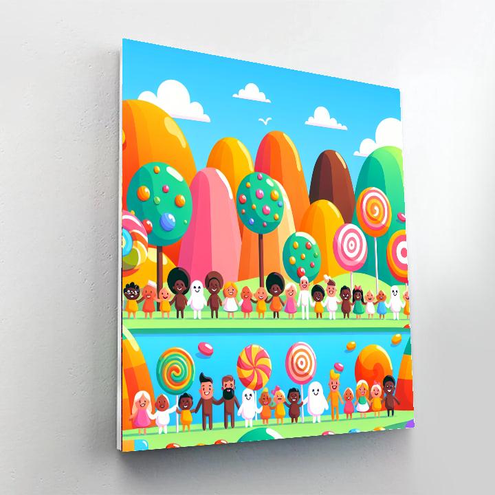 Adventurers In Candy World Paint By Numbers Kits