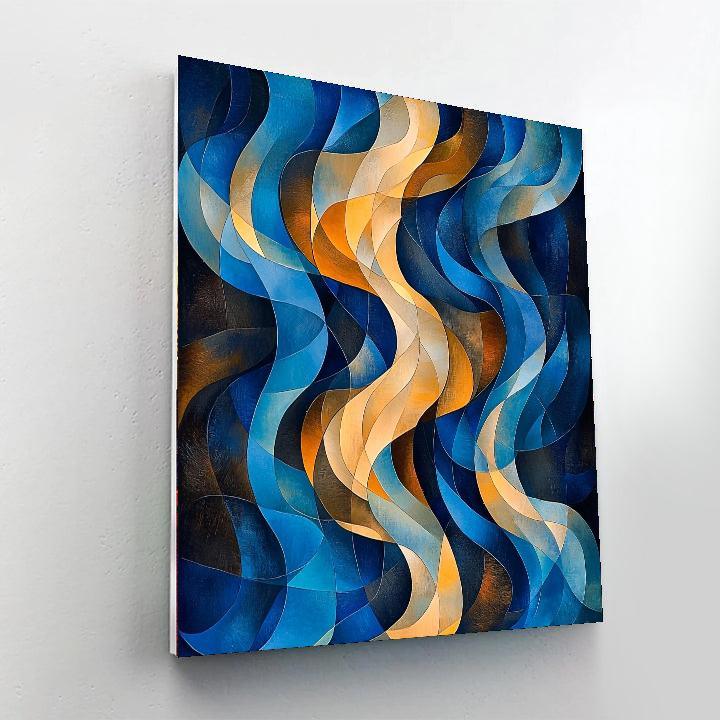 Paul Klee Inspired Cosmic Dance Of Chromatic Waves  DIY Paint By Numbers