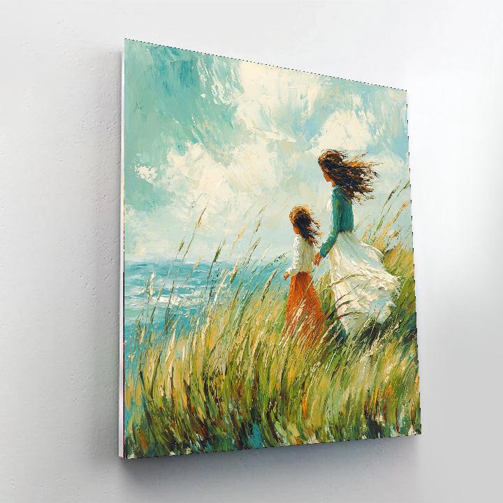 Windswept Affection Number Painting