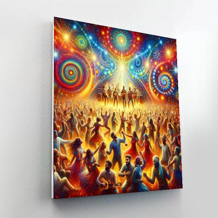 Lively Music Festival DIY Paint By Numbers