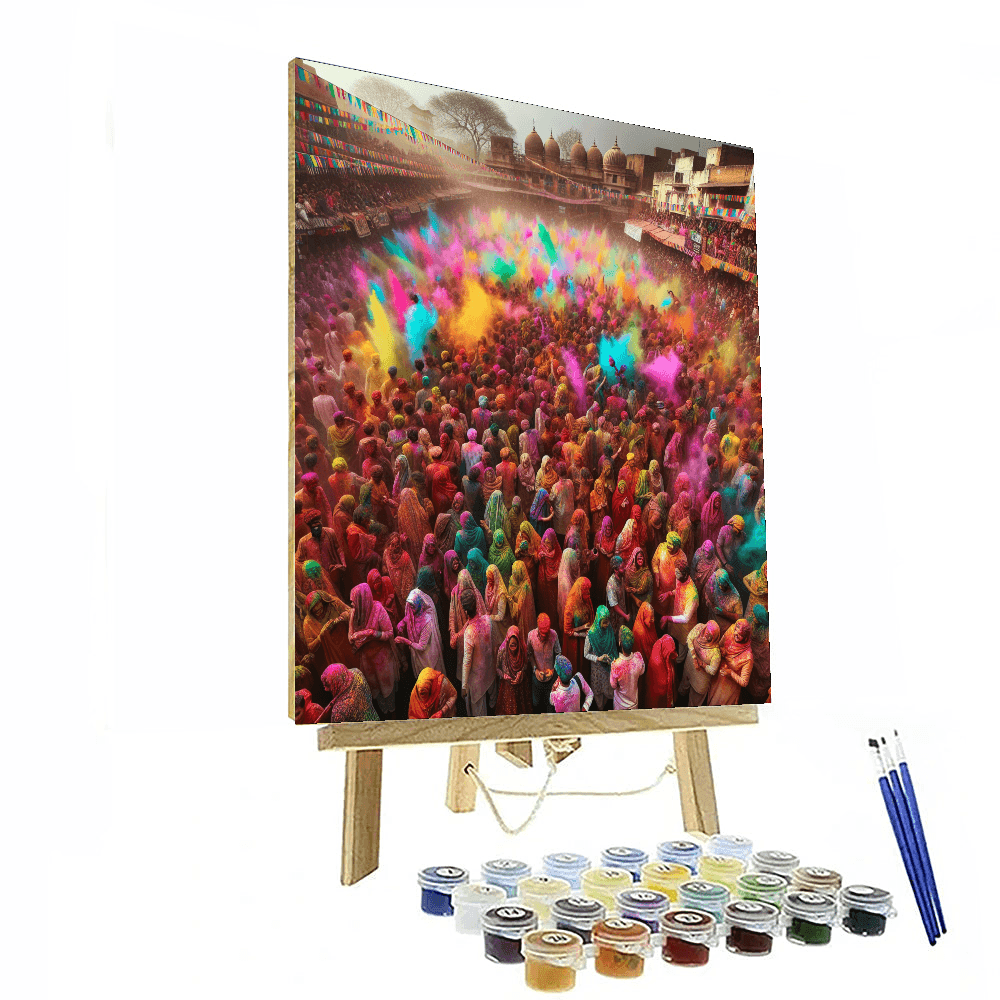 The Festival Of Colors - India Number Painting