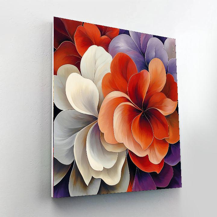 Georgia O'Keeffe Inspired Blossoming Whimsy  Paint By Numbers