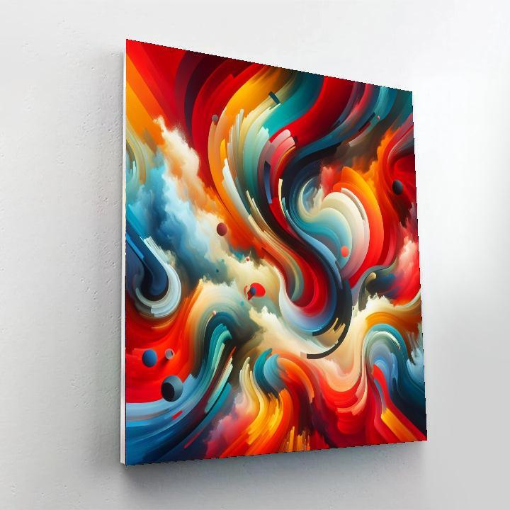 Color Burst Abstract Numbered Painting Kits