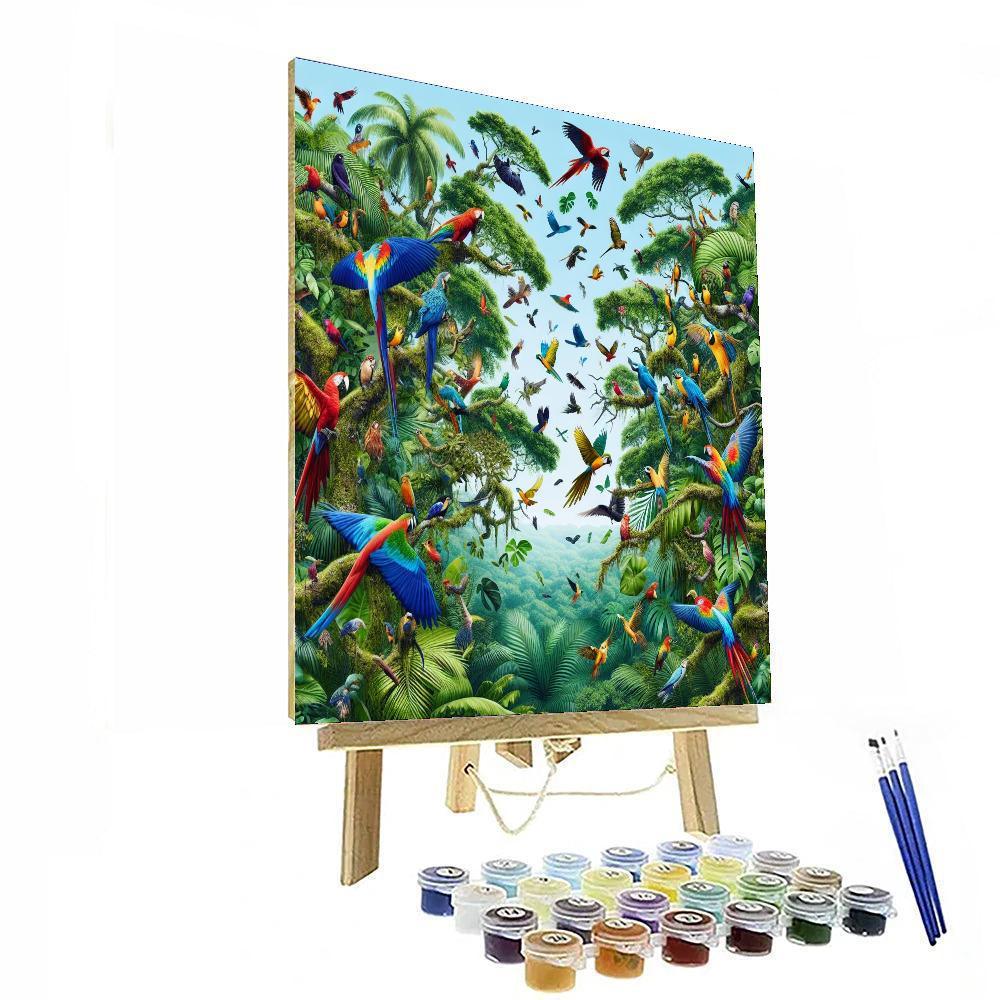 Jungle Canopy Symphony Paint By Numbers Art
