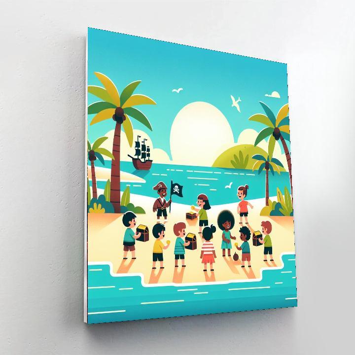 Island Treasure Discovery Paint By Numbers Art