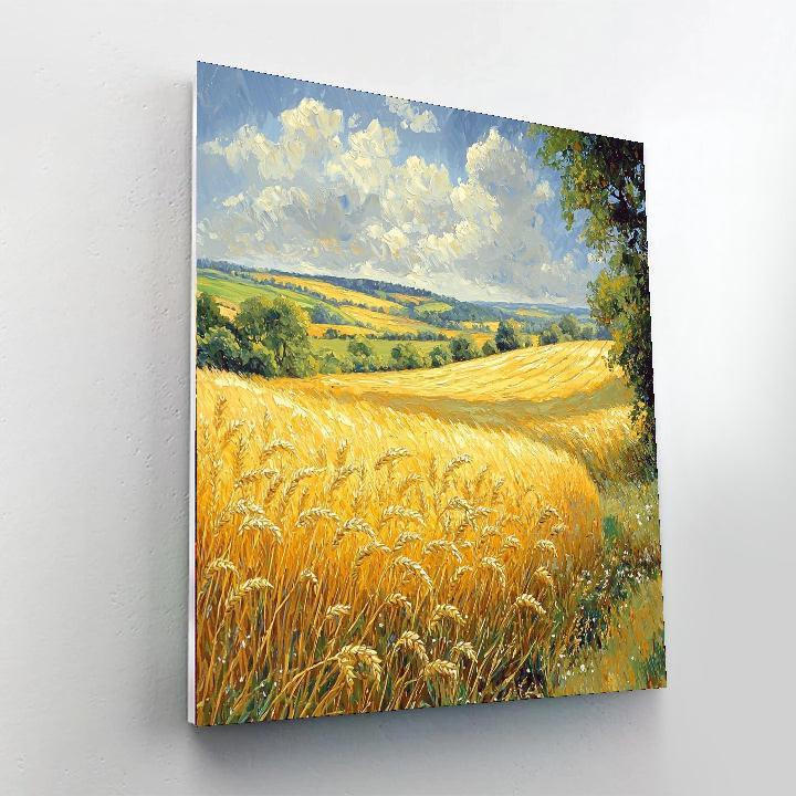 John Constable Inspired Fields Of Golden Wheat  Numbered Painting Kits