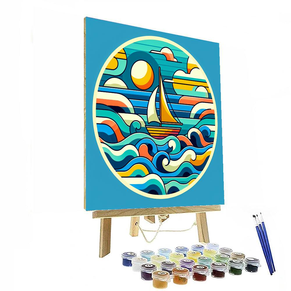 Sailing To New Horizons Painting Number Kit