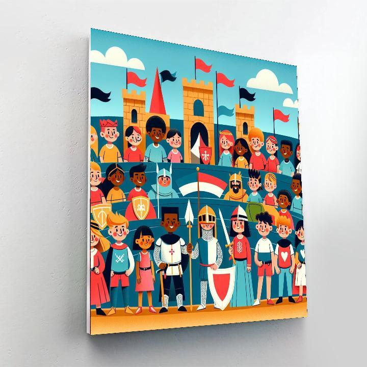 Medieval Tournament Extravaganza Painting Number Kit