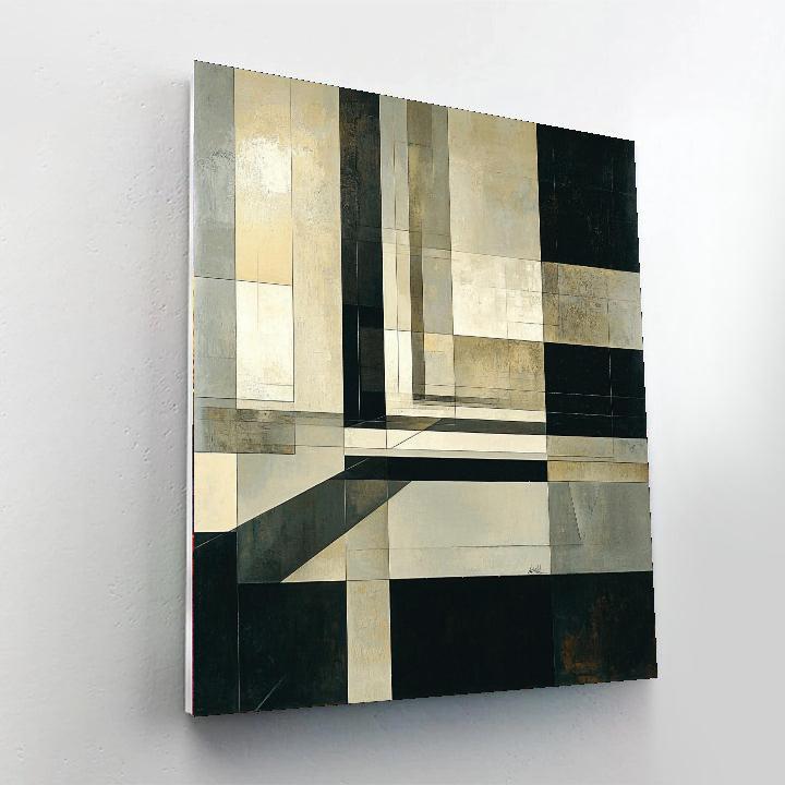 Kazimir Malevich Inspired Simplistic Depth  Painting Number Kit