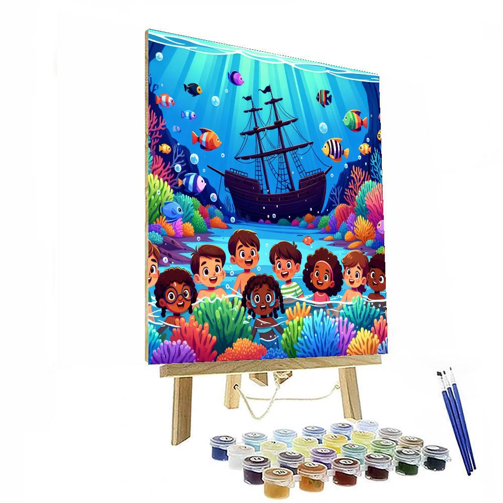 Underwater Wonderland Quest Painting Number Kit