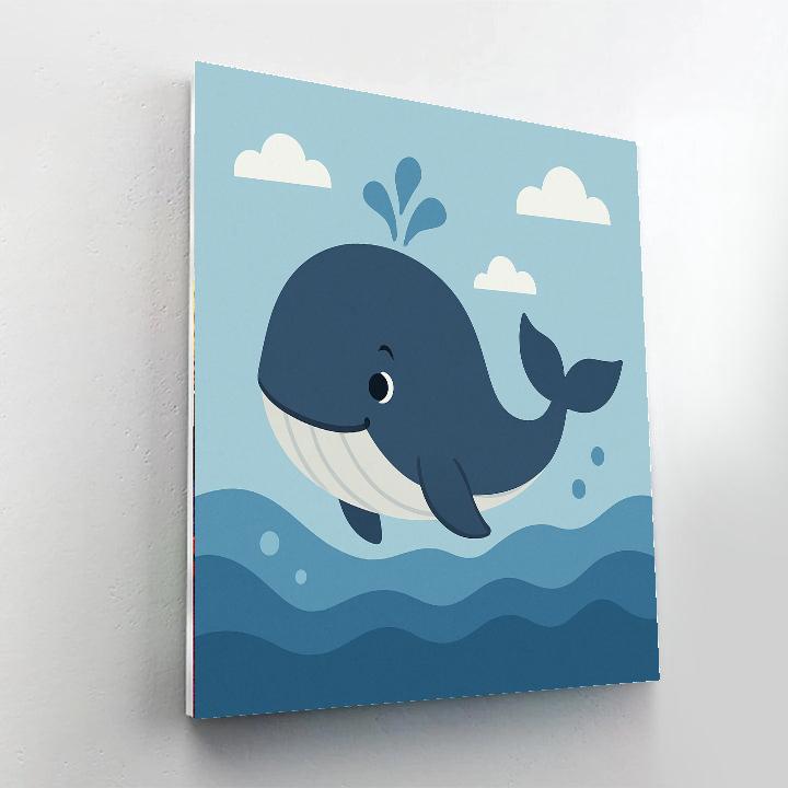 Curious Whale's Ocean Tale DIY Paint By Numbers