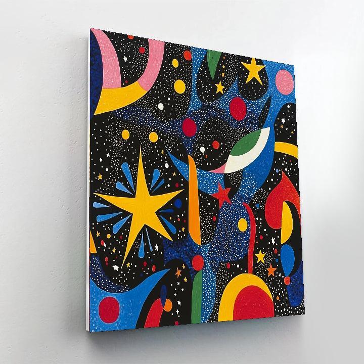 Joan Miró Inspired Whimsical Cosmos  Numbered Painting Kits