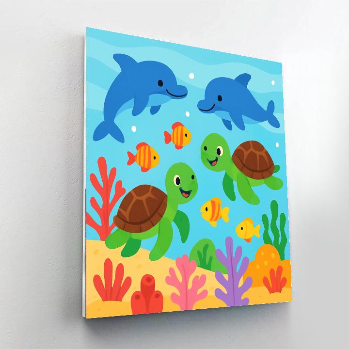 Explore The Ocean Painting By Numbers Kit