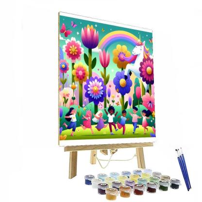 Frolic In Fantasy Meadow Number Painting