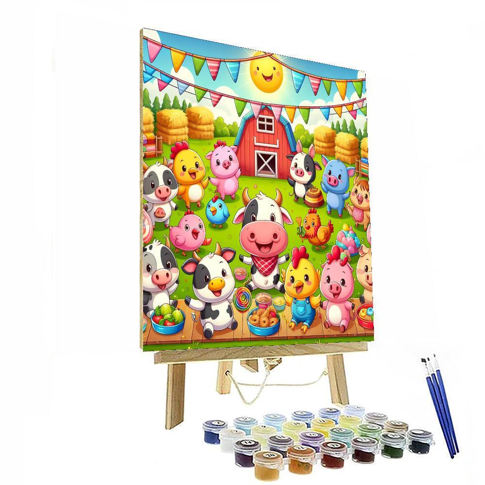 Joyful Farm Festival Paint By Number