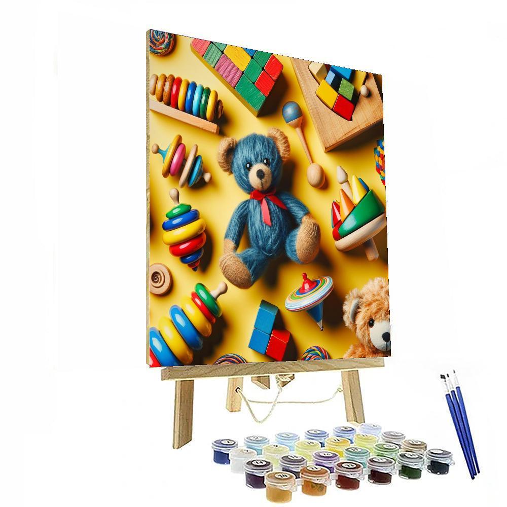 Charming Vintage Toys DIY Paint By Numbers