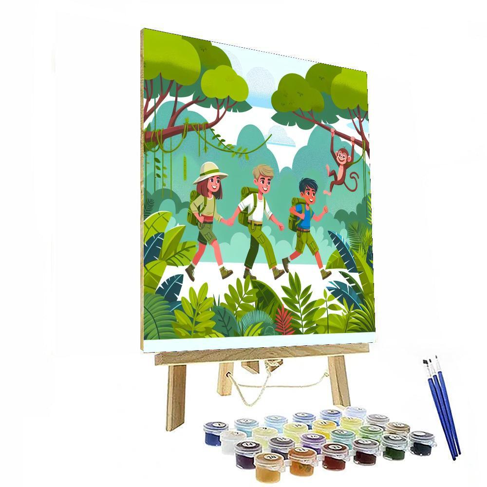 Jungle Expedition Journey Painting Number Kit