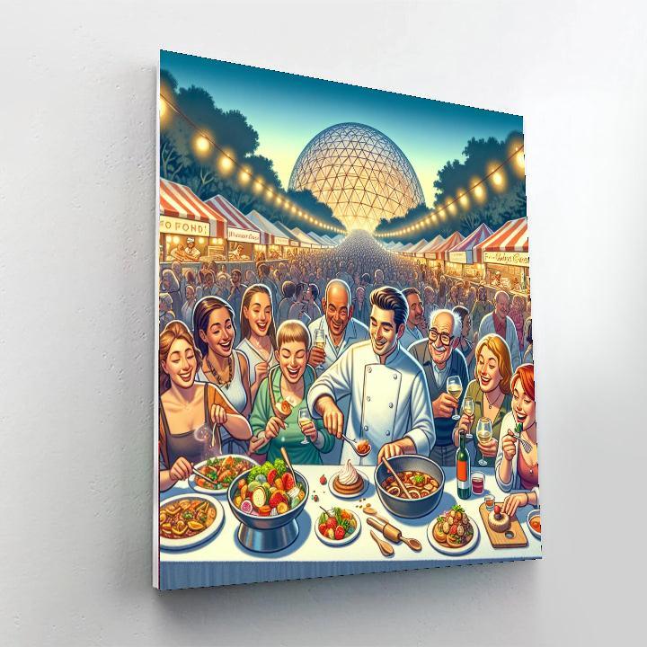 Epcot International Food & Wine Festival - Florida, Usa Paint By Numbers Kits