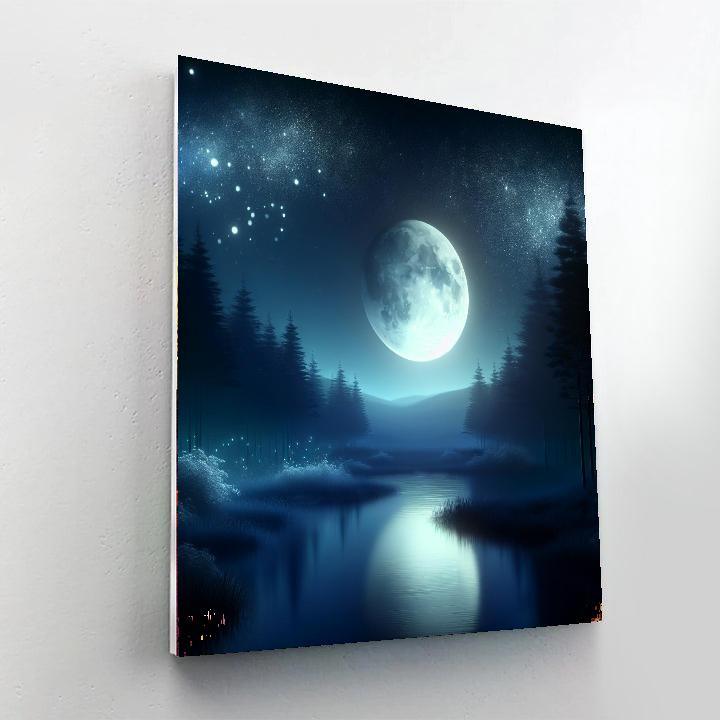 Celestial Moonlit Dreams Painting Number Kit