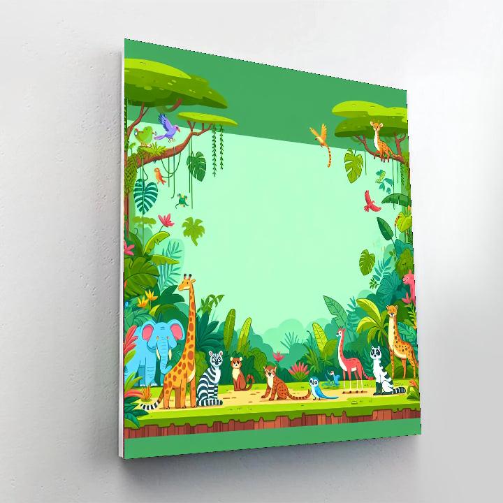Journey Through The Rainforest Numbered Painting Kits