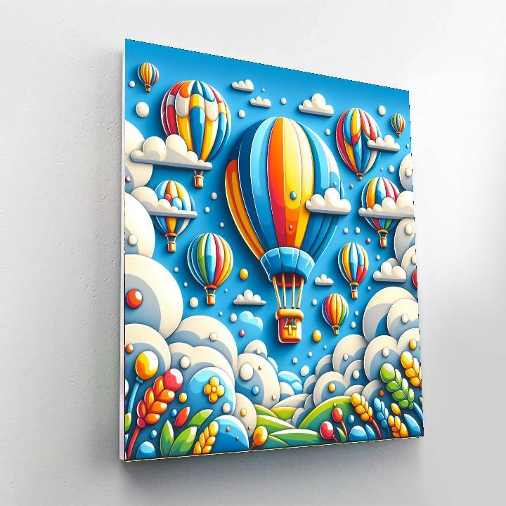 Fanciful Balloon Festival Paint By Color