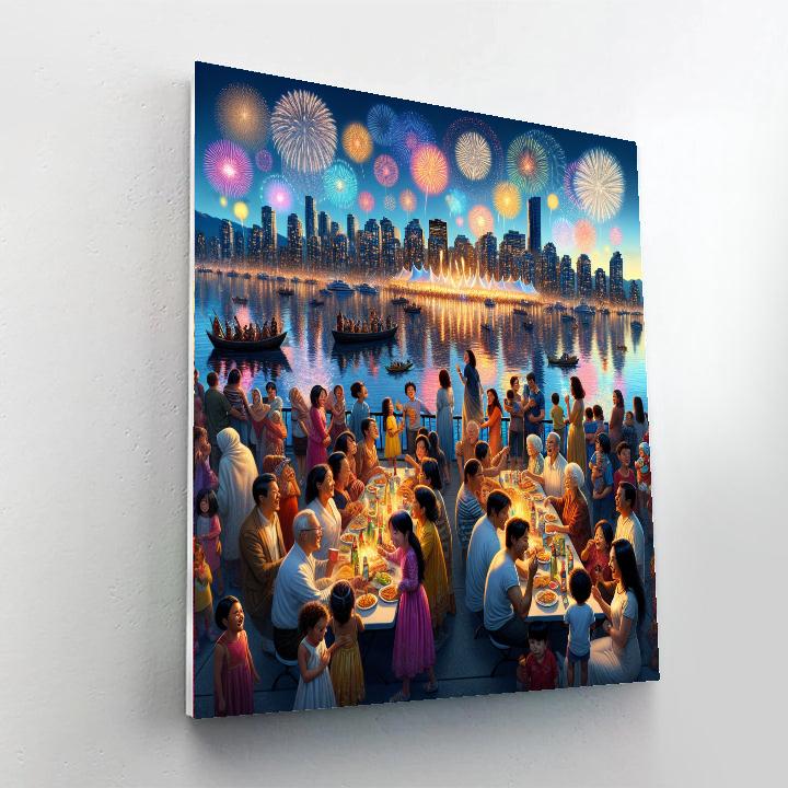 Celebration Of Lights - Canada Paint By Numbers Art