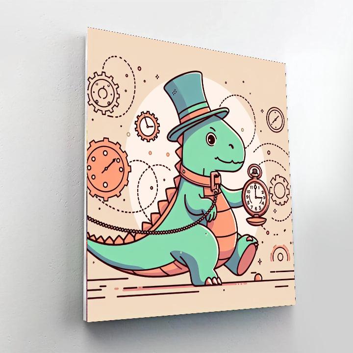 Dino Time Traveler Painting By Numbers Kit