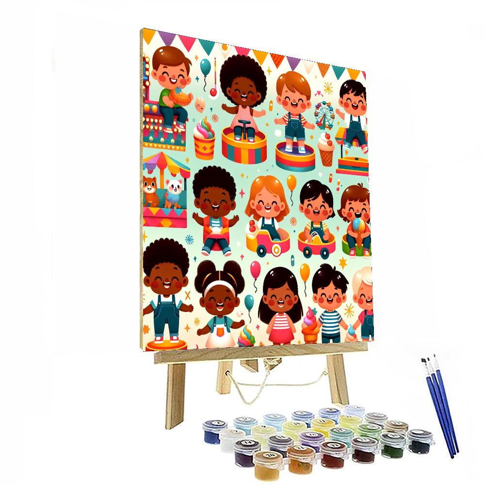 Carnival Fun Fair Paint By Number