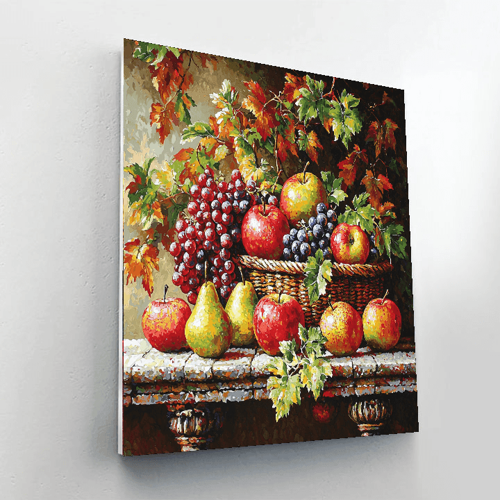 Cézanne Inspired Fruity Inspiration  Paint By Number